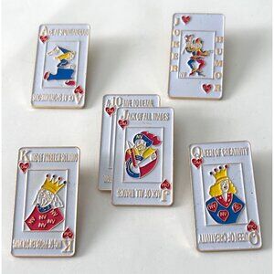 Vintage 1999 Nevada Odyssey of the Mind Playing Deck Cards OM Trading Pin Set